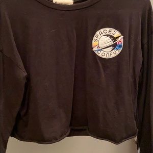 Long sleeve crop top